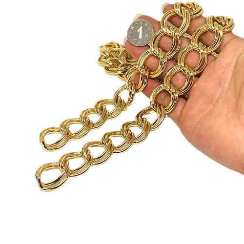 Supply color aluminum chain clothing decoration chain DIY bag chain pendant crossbody shoulder strap chain