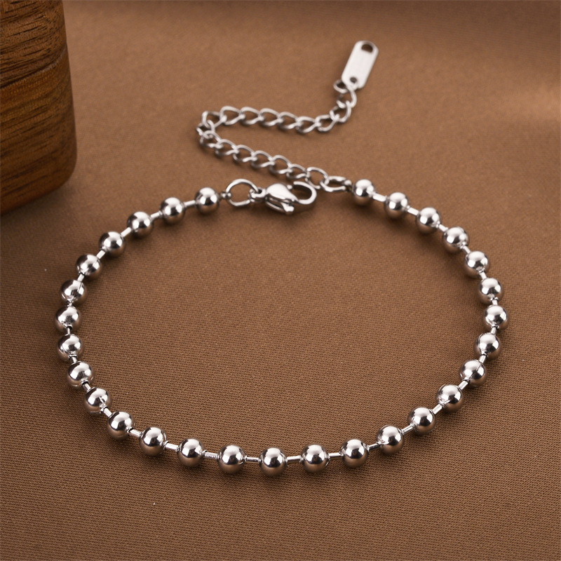 Joyas transfronterizas europeas y americanas Pulsera de acero de titanio de todo fósforo Versión coreana del temperamento bohemio Pulsera de acero de titanio que no se desvanece Joyería femenina