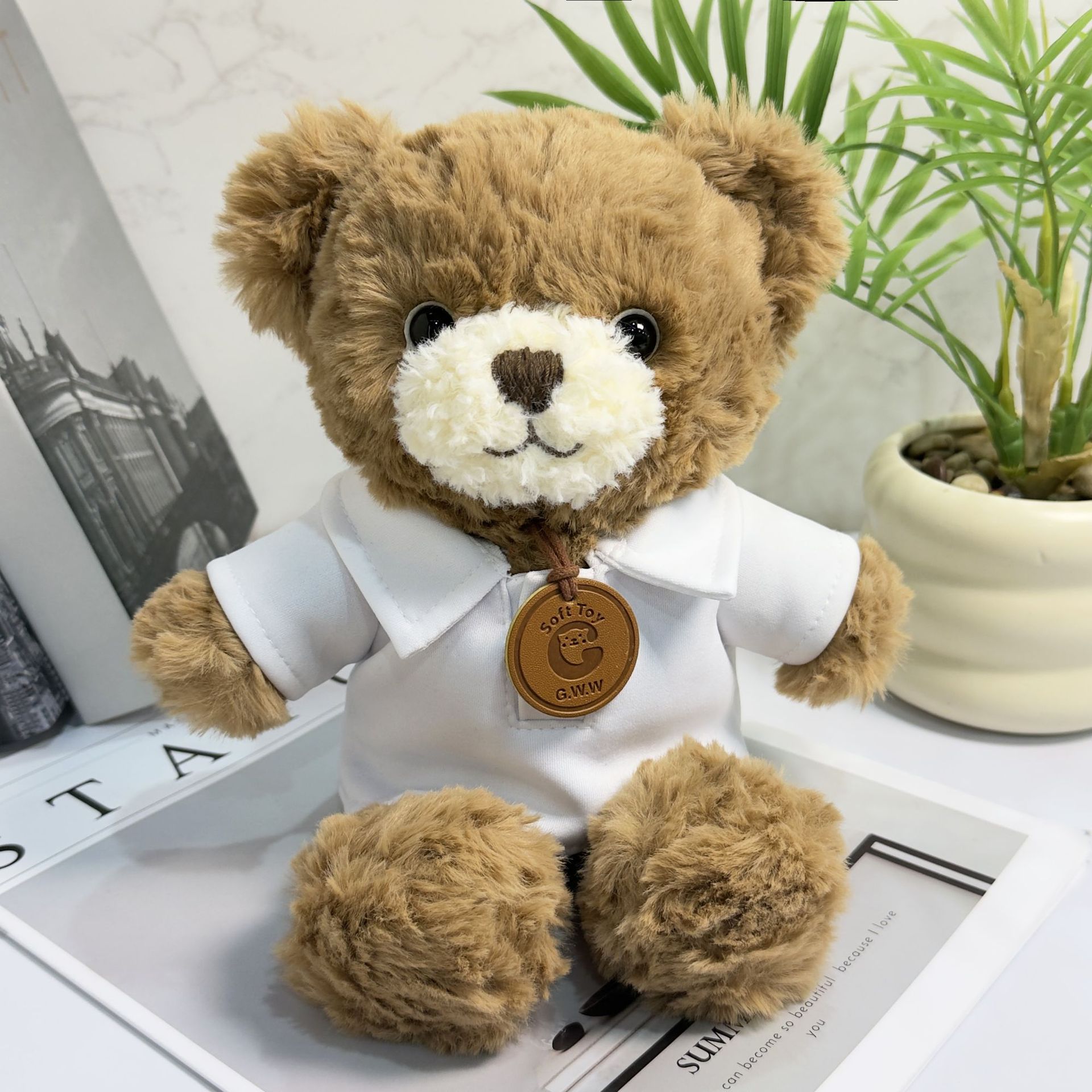 Vestido Teddy Bear suéter Teddy Bear camiseta actividad regalo juguete de peluche impresión LOGO