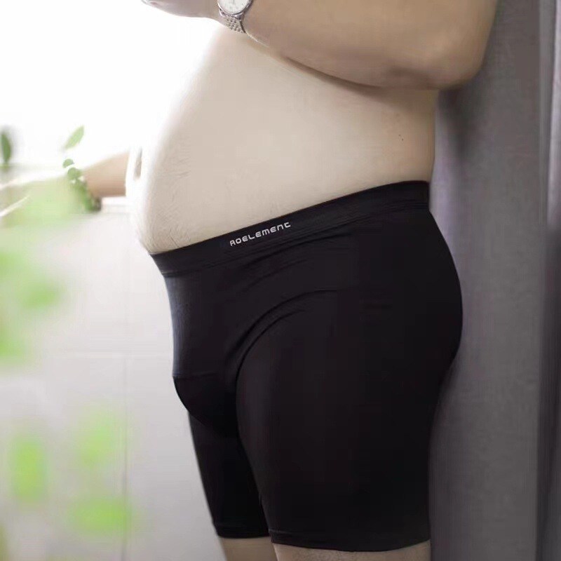 Tight-Fitting Extended Sports Underwear Modal Anti-Wear Leg Men's Boxer Briefs Large Size Long-Legged Breathable Running Underwear Tight-Fitting Extended Sports Underwear Modal Anti-Wear Leg Men's Boxer Briefs Large Size Long-Legged Breathable Running Underwear