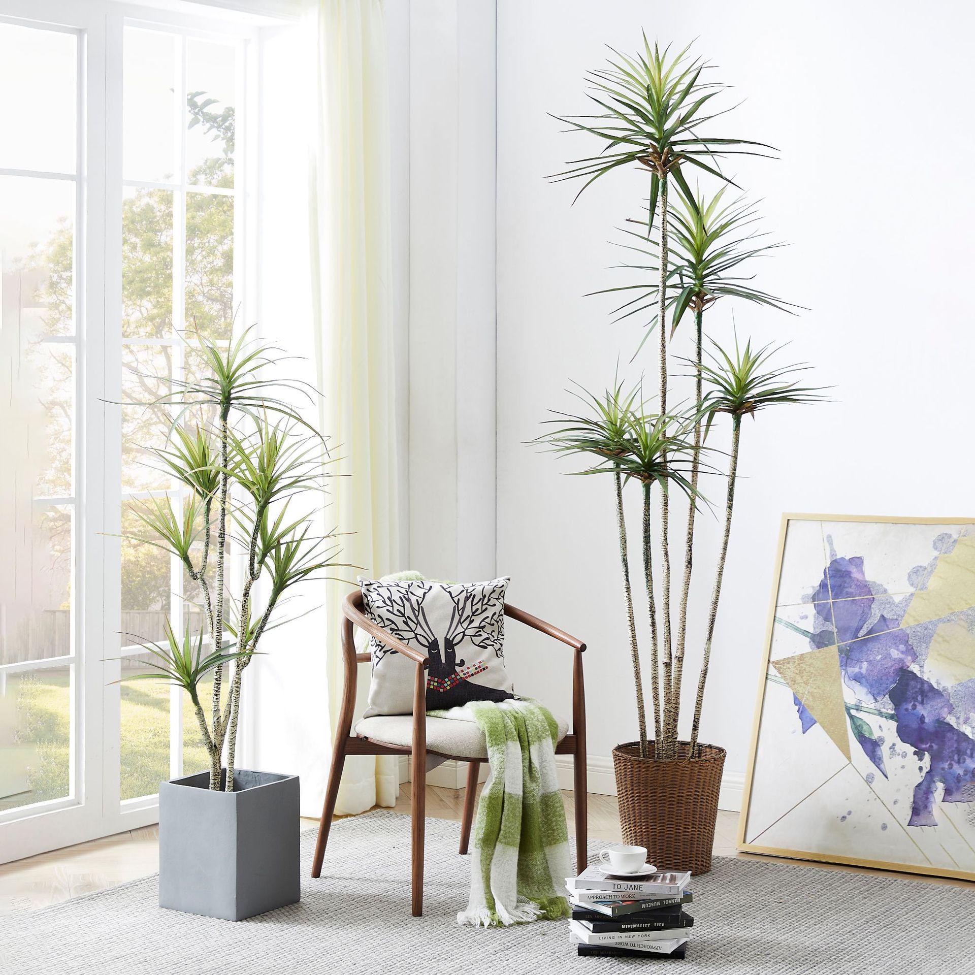 狹葉龍舌蘭仿真綠植盆栽仿生假綠植裝飾樹室內客廳千年木仿真植物