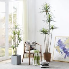 狹葉龍舌蘭仿真綠植盆栽仿生假綠植裝飾樹室內客廳千年木仿真植物