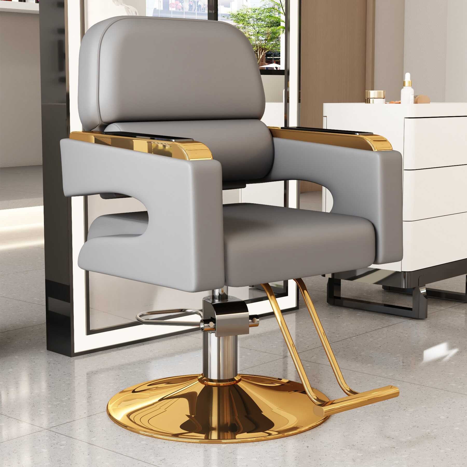 Red famosa nueva silla de peluquería silla de salón de peluquería especial elevación giratoria de moda corte de cabello asiento de permeación image 10