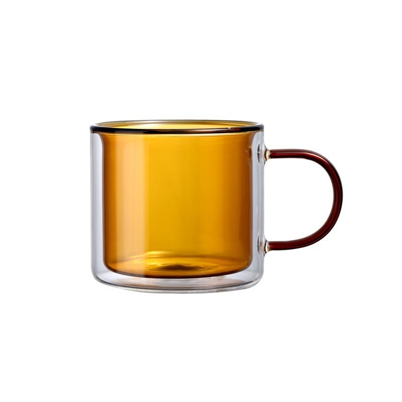 双层高硼硅玻璃杯家用喝水杯咖啡杯泡茶杯马克杯水杯套装耐高温|undefined