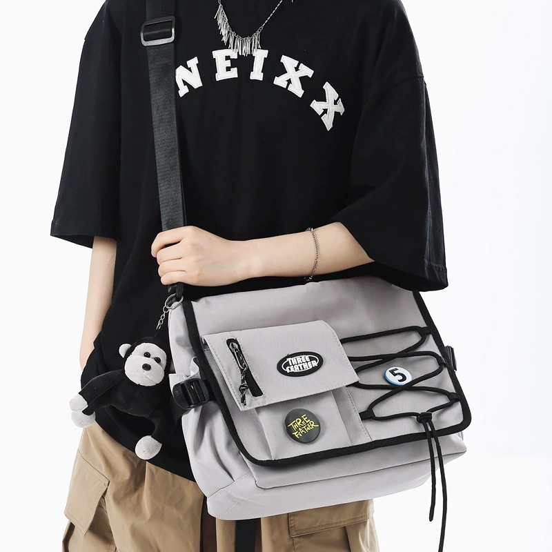 Capacious one-shoulder bag for beloved, linen bag, study bag, shoulder bag for leisure, wholesale, for students
