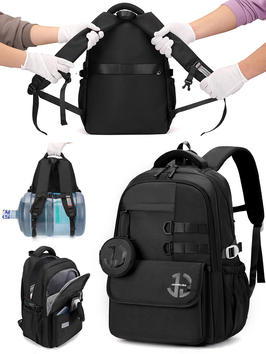 Mochila de sentido avanzado Mochila ligera para hombres de gran capacidad y resistente a la suciedad Mochila escolar para estudiantes universitarios Bolsa simple para computadora general