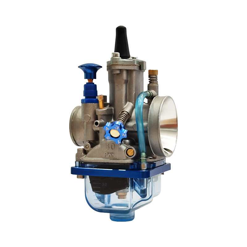 Pwk Motorcycle Carburetor 21 24 26 28 30 32 34mm Blue Transparent Bottom Cover with Manifold Measuring Hole