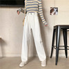 2021 new pattern Spring and summer Paige Show thin adjust Retro Drape Jeans Wide leg pants trousers
