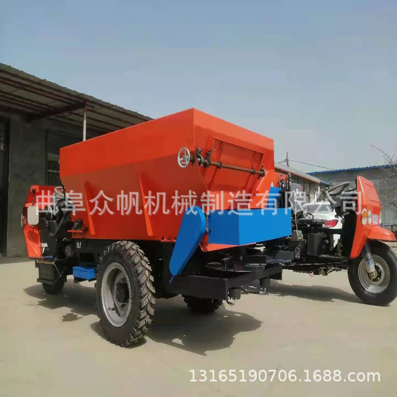 有机肥圆盘式撒粪车 四轮车后置式撒肥机 农场大棚撒粪车
