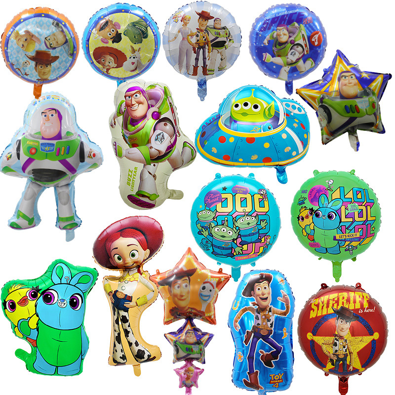 玩具总动员铝膜气球 儿童生日派对装饰toy story胡迪巴斯光年气球