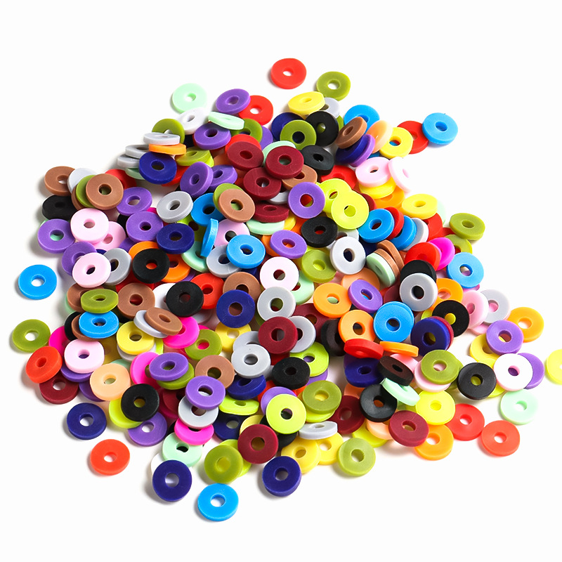 46g Weight Beads Jewelry Making Type DIY Jewelry Accessories Classification 1 Set Quantity soft clay Material Solid Color Pattern Simple Style Style 1 Set Soft Clay Solid Color DIY Jewelry Accessories Beads 7