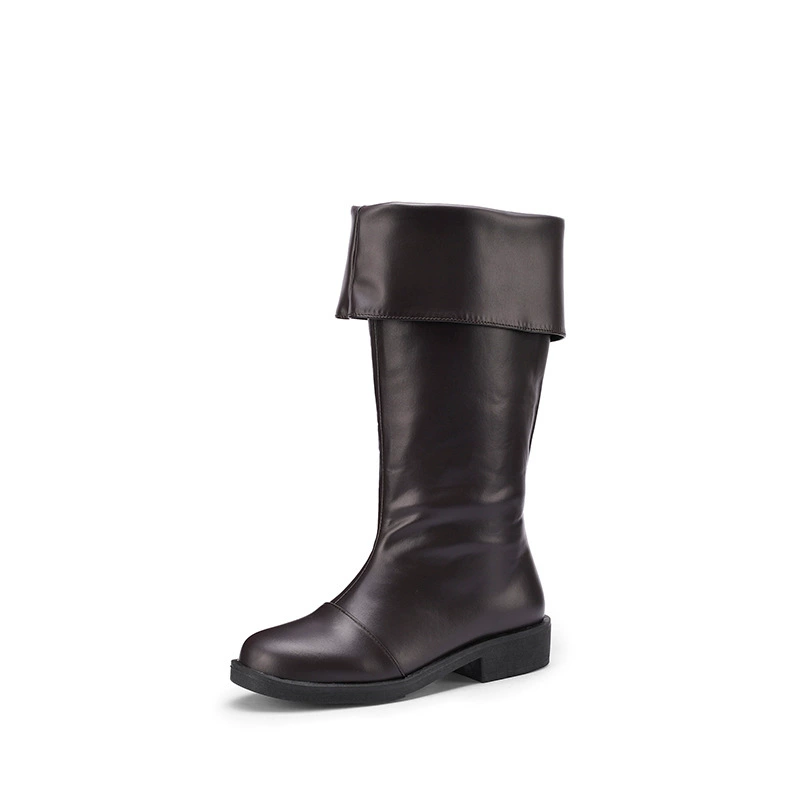 Западный ковбойский сапоги женский 2025 новый осенний z рукав cos рыцарь сапоги женский толстый каблок трендовый короткий сапоги