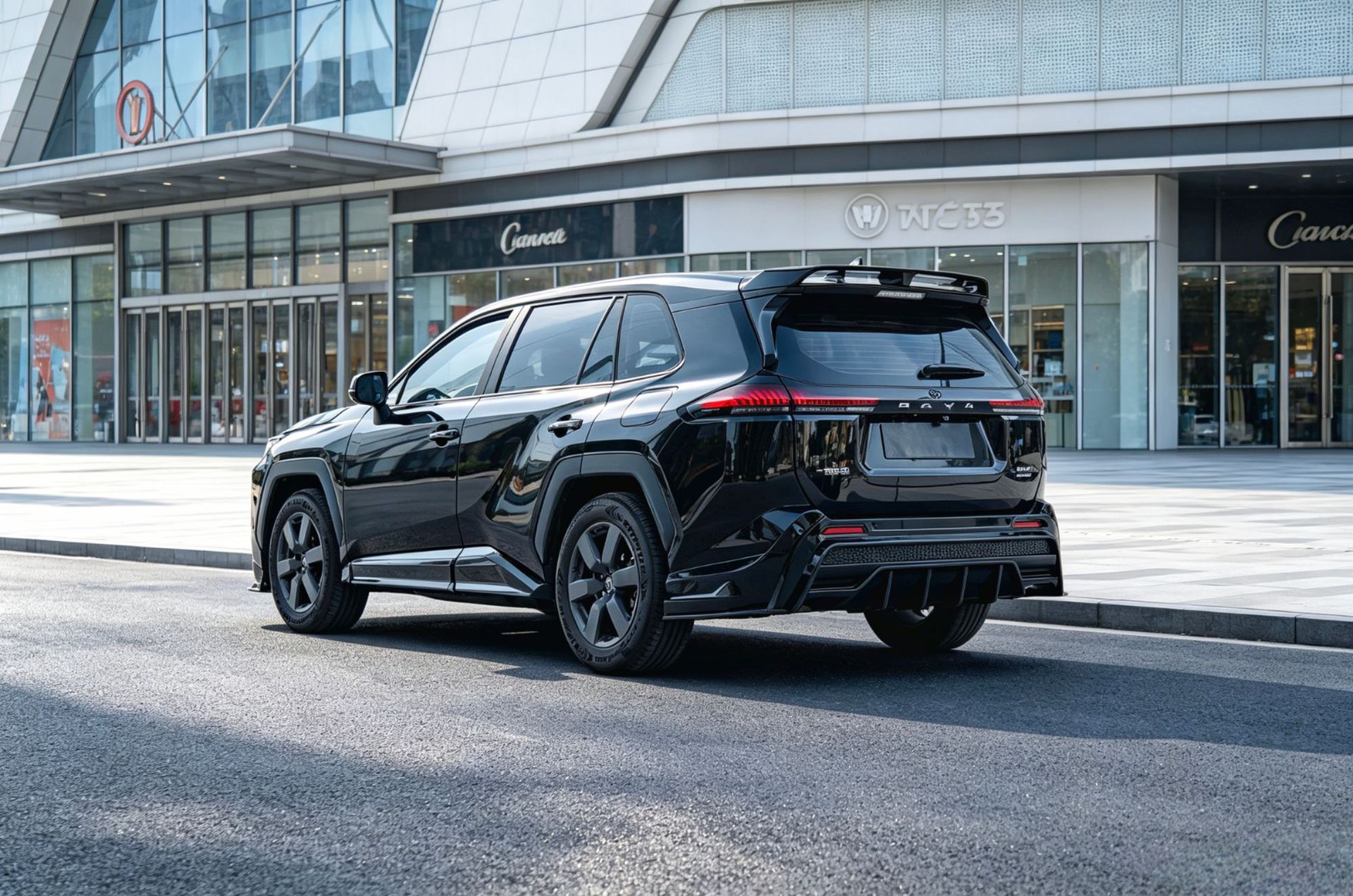 Suitable for 26 Models of Rav4, Rongfang, and Wildlander Modified Front Spoiler, Side Skirts, Rear Bumper, Roof Wing, Rear Diffuser, and Louvered Spoiler