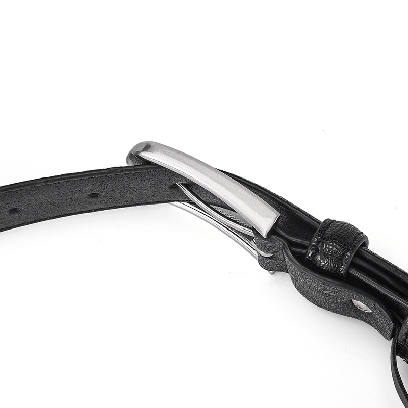 Fashion Ostrich Pattern High-end Pin Buckle Men's Wenzhou Belt Factory Customization_voghion.com