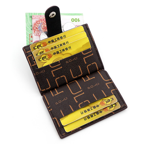 New card holder, card holder, multi-card slot wallet, pu coin purse, fashionable women's wallet, ID card holder, direct from manufacturer