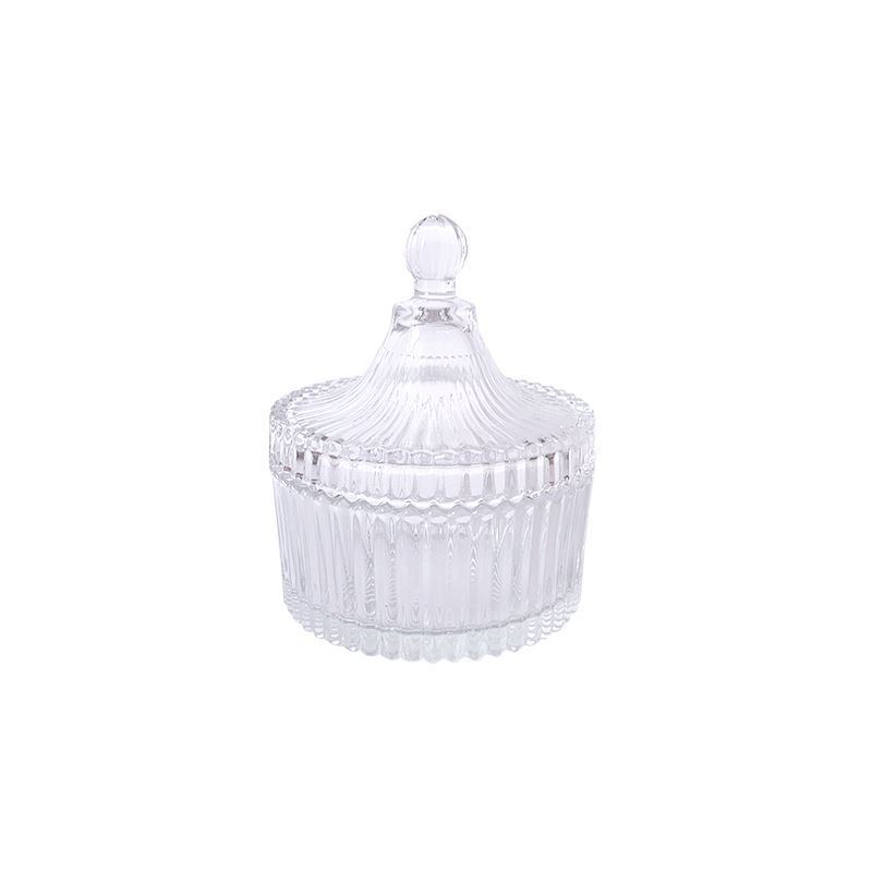 Grande y pequeño recipiente de vela de vidrio vela de aromaterapia material de DIY decoración de estilo ins cristalería transparente