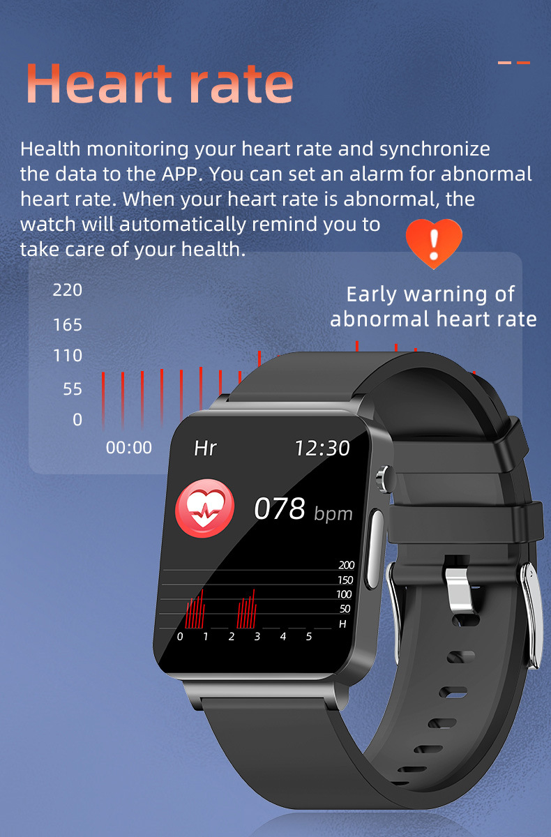 KS03 smartwatch: Blood lipid, heart rate, blood sugar, uric acid, blood oxygen, electrocardiogram, sleep monitoring, fitness band watch undefined