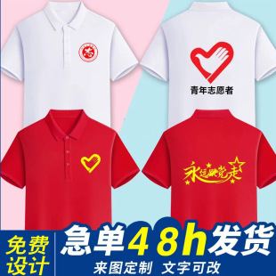 Polo Shirt Lapel Short-Sleeved Class Reunion Team Building Work Clothes Embroidered Logo Work Clothes Advertising Cultural Shirt Printing