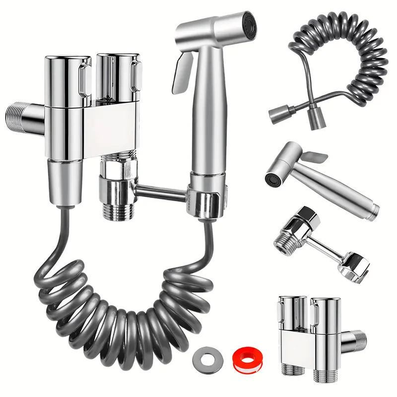 TEMU 인기 스테인레스 스틸 세트 실버