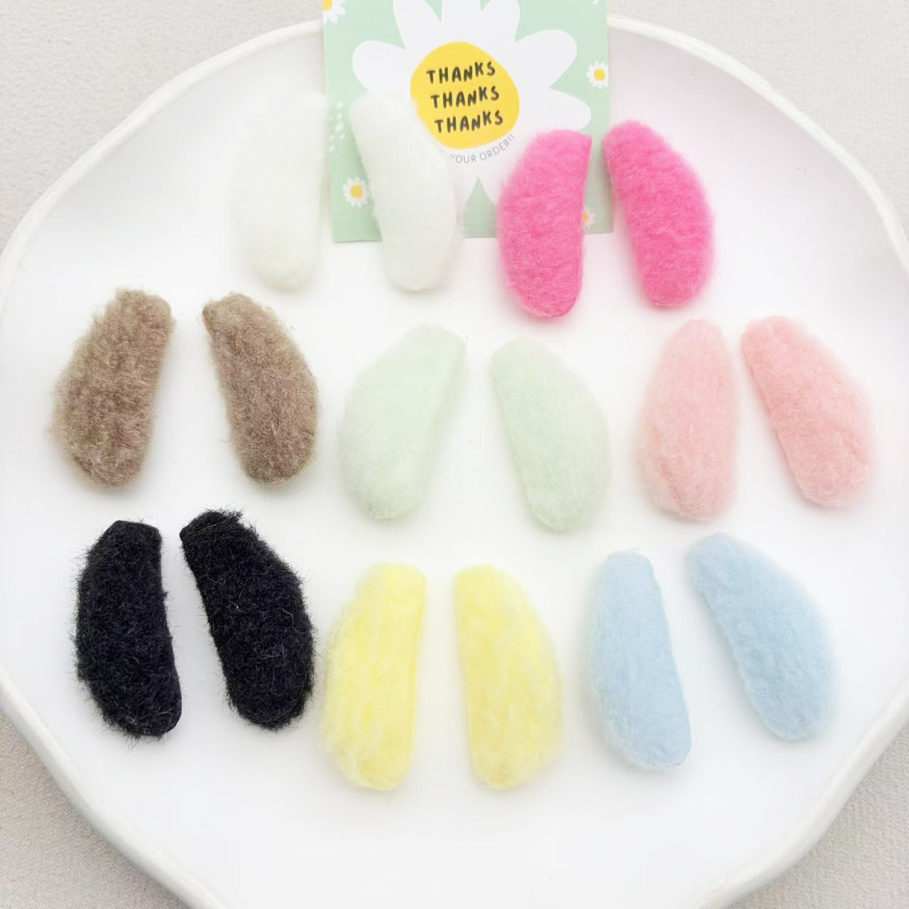 Double-sided plush children's headband