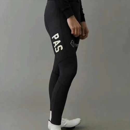 PAS Black Fleece Suit Cycling Top with Long Sleeve, Belted Long Pants, Road Bike, Mountain Bike Outdoor Clothing
