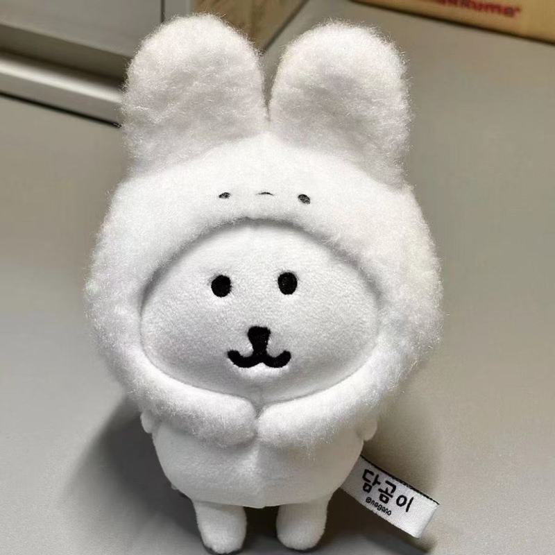 10cmの小さなウサギのヘッドギア、見栄えの良いベビー服、かわいい綿人形、ぬいぐるみアクセサリー、自虐アクセサリー|undefined