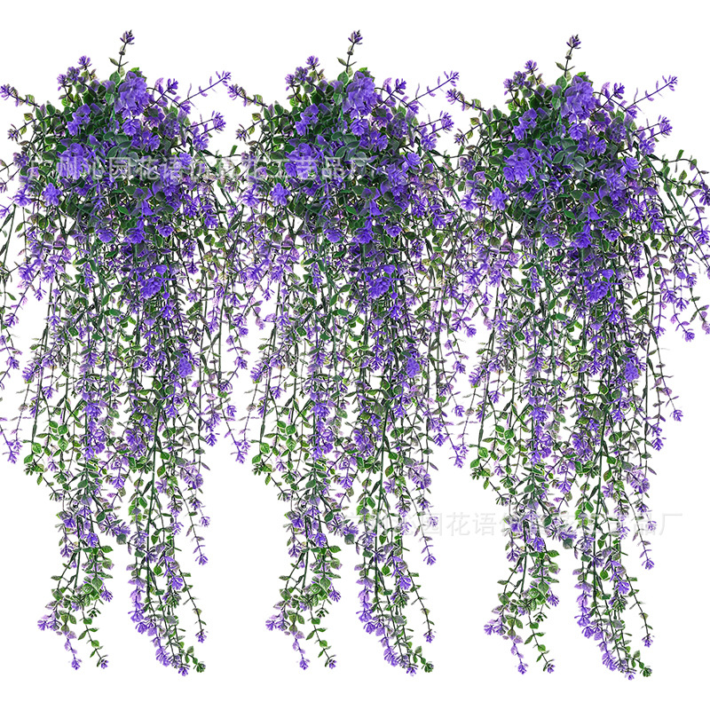 Simulated Eucalyptus Tea Flower Rattan Cross-Border Outdoor Simulated Vines Home Outdoor Indoor Garden Wedding Decorations