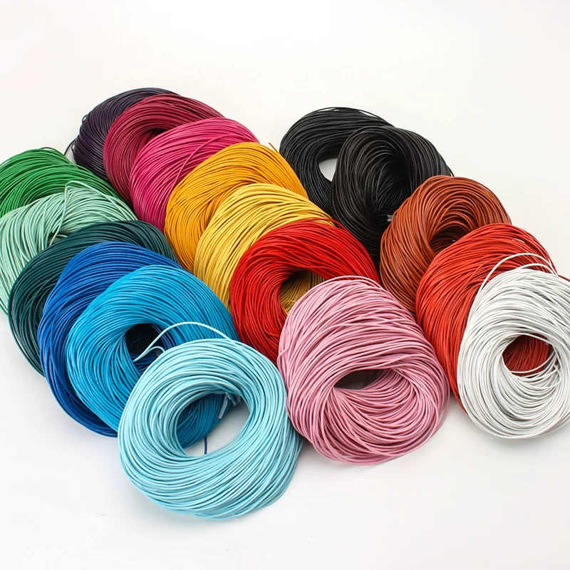 Leather bracelet, material, 2mm, 5m