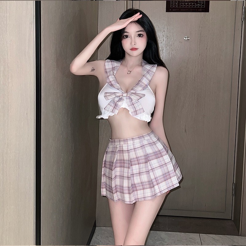 Jk Uniform Temptation Sexy Lingerie Uniform Temptation Mesh Tie Role Play Club Dance Wear