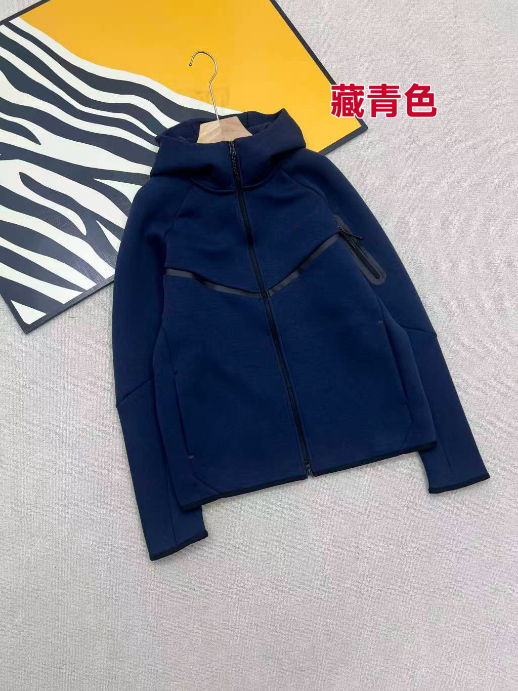 25春秋カジュアルスポーツラミネートTECH FIEECEテクノロジージッパースーツジャケットとスウェットパンツ950+496