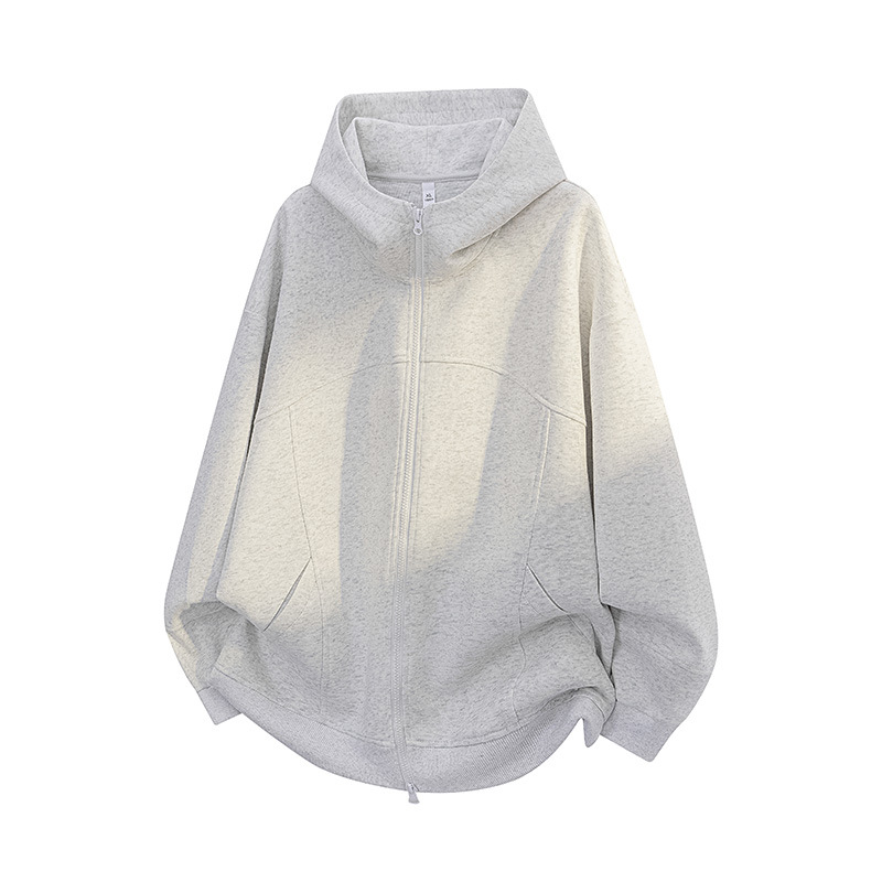 Ropa de hombre ACU | Chaqueta con capucha para niños 2025 estilo americano, de costura plana, marca juvenil de moda, cárdigan delgado para hombres.