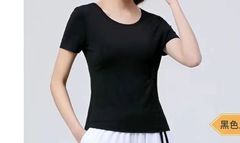 Square dance clothing short-sleeved tops Latin clothing modal