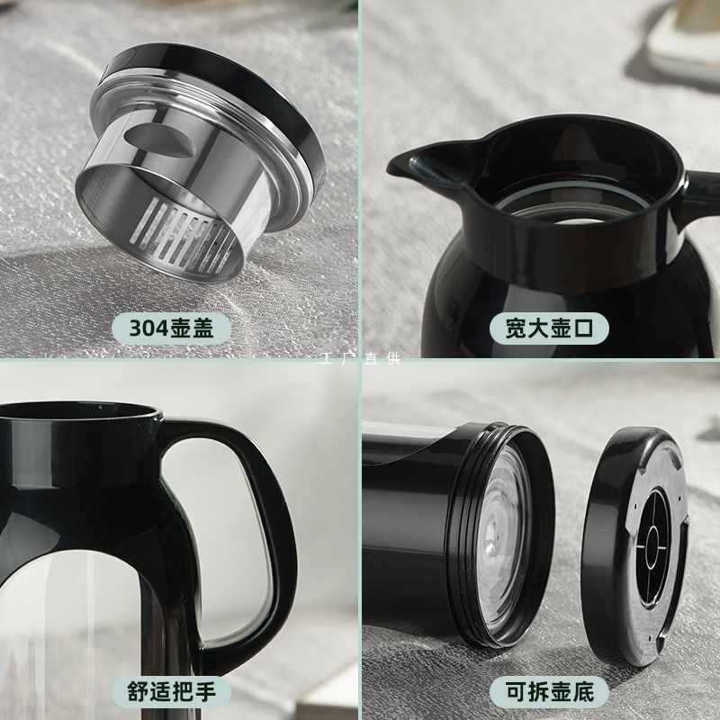 A5L Cold Water Bottle Glass Heat Resistant High Temperature Explosion Proof Household Large Capacity Cool White Open Water Teapot Anti-Drop Cool Water Bottle