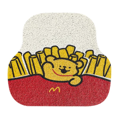 Universal Foot Pad – Floor Mats, Car Foot Mats - french-fries-yellow-dog-silk-hoop-foot-pads1