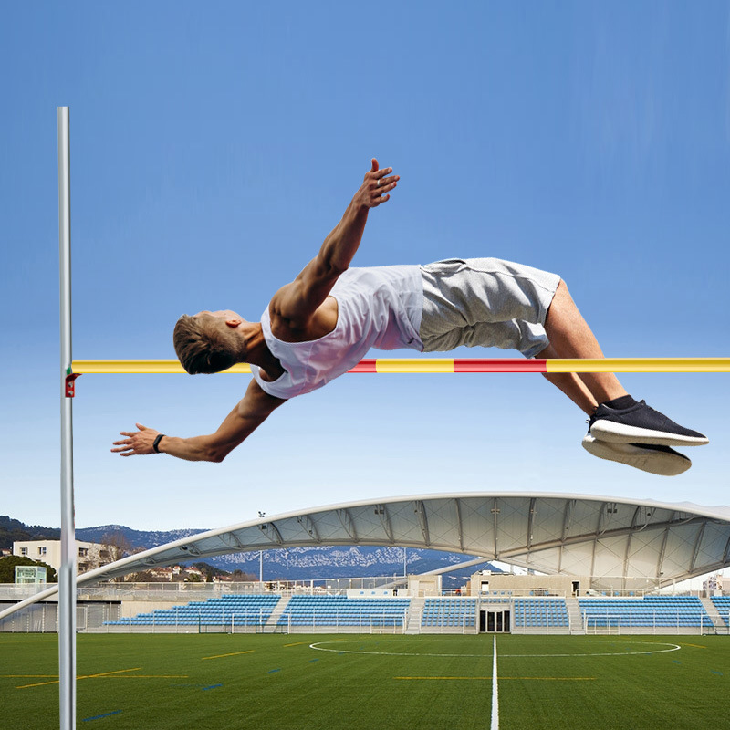 High jump horizontal bar bend over bar track and field glass fiber reinforced plastic high jump rod horizontal bar school high jump training equipment
