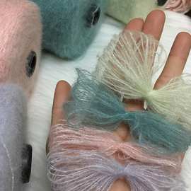 13支羊毛马海柔软手编围巾毛衣披肩外套马海配线钩针棒针批发