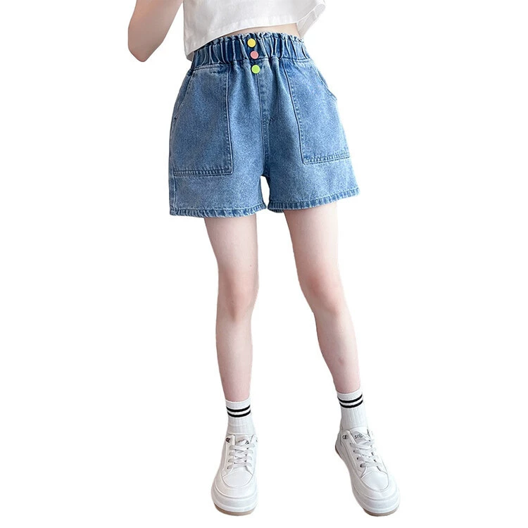 Denim skirt, summer shorts, children's trousers, loose fit, western style