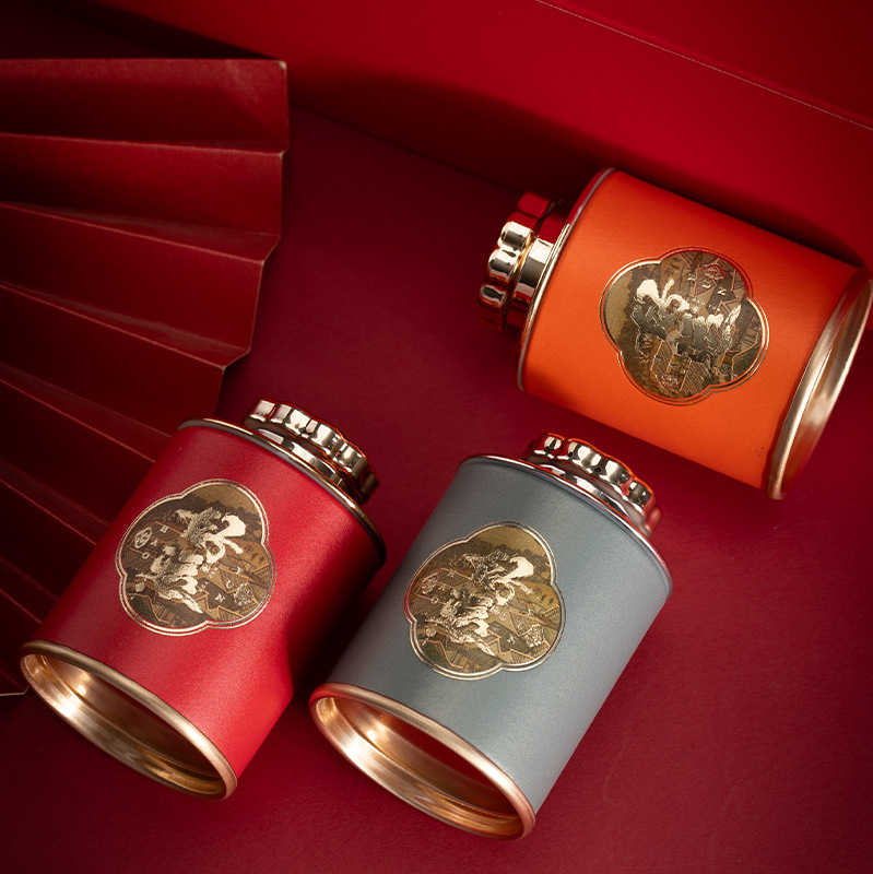 小号迷你茶叶罐小罐茶空罐子纸罐茶罐小茶罐红茶岩茶包装盒密封罐