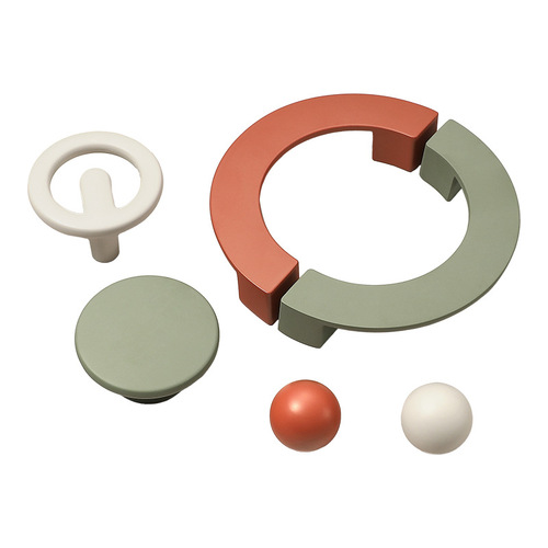 Yijia modern simple color handle cabinet door handle zinc alloy round drawer cabinet wardrobe handle door handle