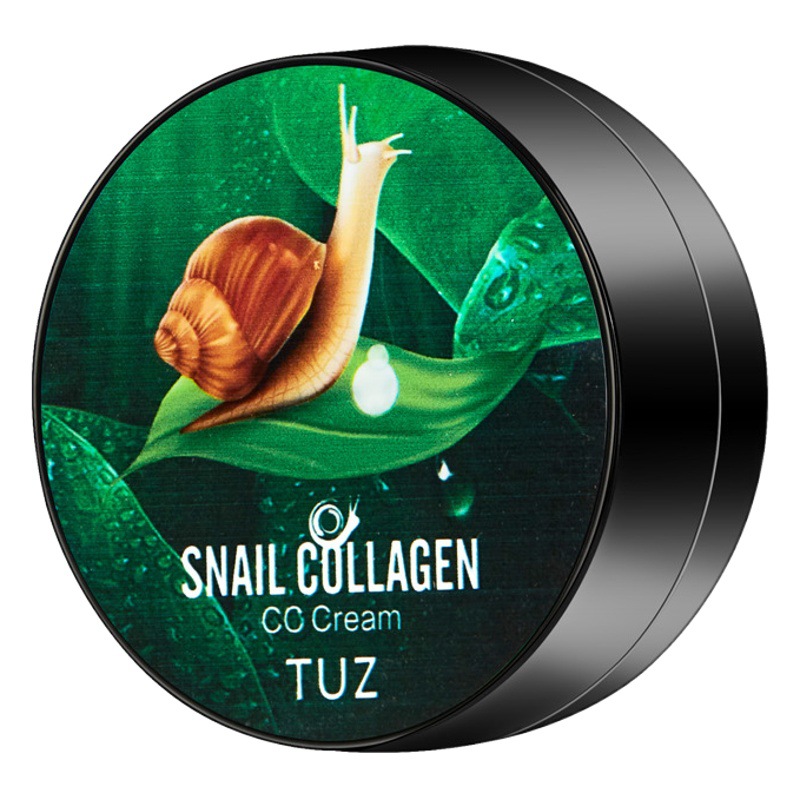 Cross-Border Tuz Snail Collagen Mushroom Head Cushion Cc Cream Concealer Brightening Waterproof Long-Lasting Foundation 0214