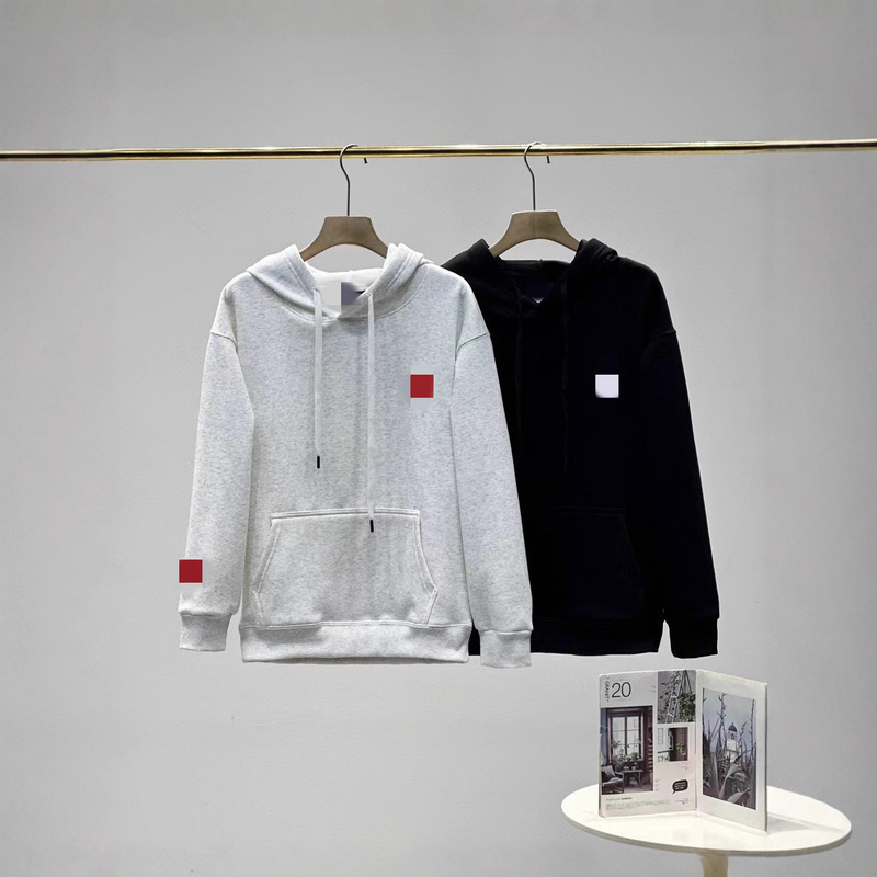 Little Fly Fleece-Lined Thickened Hooded Sweatshirt Autumn/Winter New Original Label Couple Set Sweatshirt Mink Fleece Thickened Wholesale