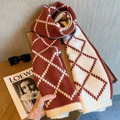 Insブーム新年クリスマスヘラジカマフラー女性百合秋冬ミディアムロング保温学生可愛いプレゼント