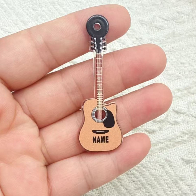 新色アクリルギターアクセサリーイヤリングキーホルダーペンダントネックレスイヤリングペンダントヘアアクセサリーペンダントアクセサリー|undefined
