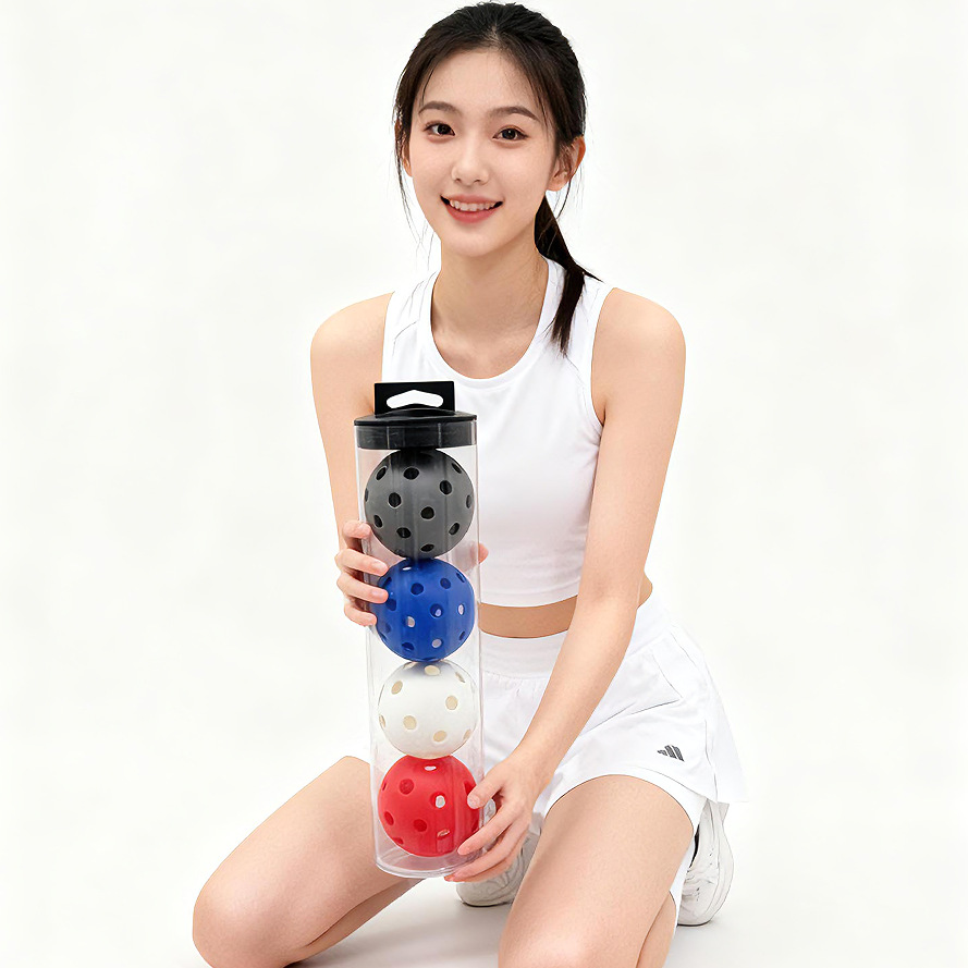 Pickleball Factory In-Stock 26-Hole 40-Hole Bucket-Packed Perforated Balls Cross-Border E-Commerce Wholesale