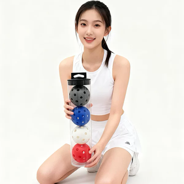 Pickleball Factory In-Stock 26-Hole 40-Hole Bucket-Packed Perforated Balls Cross-Border E-Commerce Wholesale