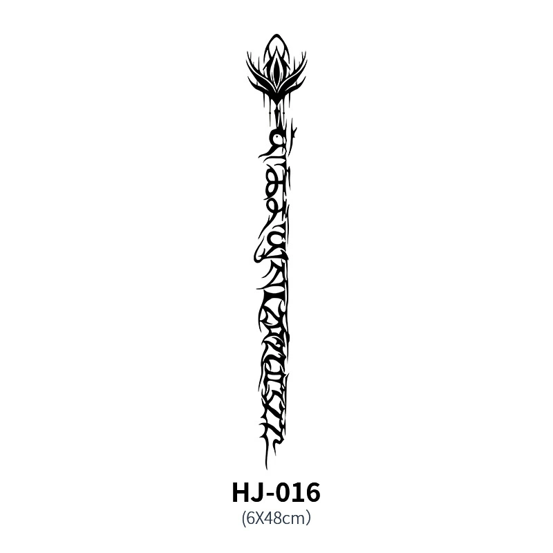 Waterproof tattoo stickers, sexy herbal sticker, long-term effect, English letters
