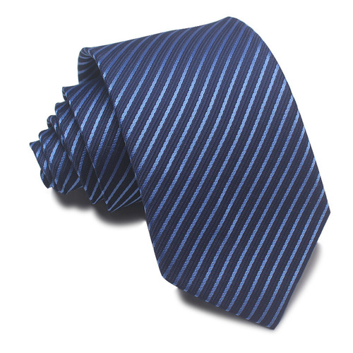 23 new wholesale direct sales 8CM polyester silk 7cm men's business tie blue dark blue light blue navy blue sapphire blue