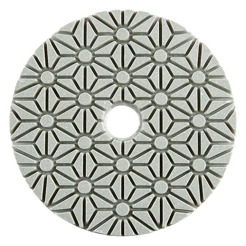 Tres-Paso de agua pulido pieza de piedra de pulido Pieza No. 123 pieza de molienda rápida de mármol granito de 4 pulgadas amoladora de ángulo de renovación pieza