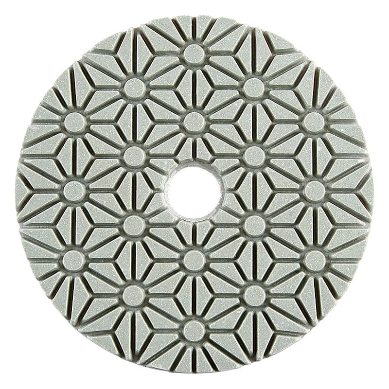 Трехступенчатая водяная шлифовальная деталь для полировки камня № 123 быстрая шлифовальная деталь Мрамор Гранит 4-дюймовая деталь для восстановления протектора угловой шлифовальной машины