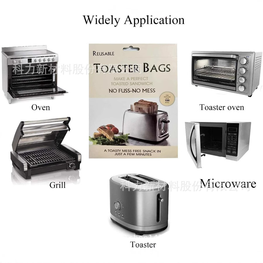 Venta caliente recomendar alimentos grado reutilizable bolsa de pan barbacoa bolsa adecuada para sándwiches a la parrilla